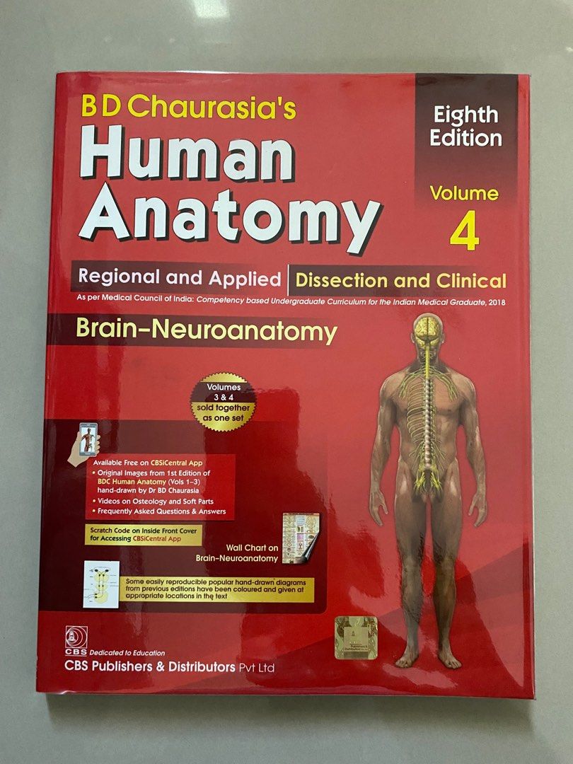 BD Chaurasia's Human Anatomy Volume 4 (Category: Textbooks) located in Cebu City. Submitted by geez_md (Listing ID 1411812416, Image 1). Description: Good for PLE review.