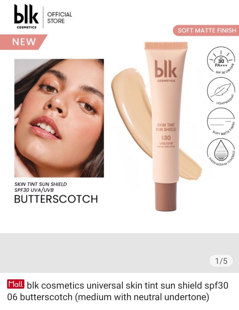 BLK Cosmetics Universal Skin Tint 06 BUTTERSCOTCH (Category: Makeup) located in Quezon City. Submitted by mnderika (Listing ID 1411860090, Image 2). Description: .
