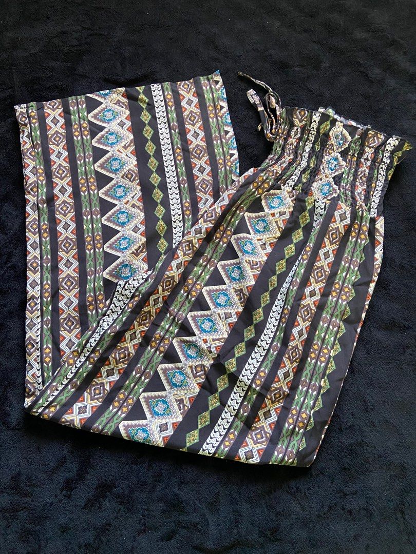 Bohemian Print Wide Leg Pants (Category: Other Bottoms) located in Imus. Submitted by declutterwithria (Listing ID 1411840019, Image 1). Description: READ BEFORE INQUIRING! -Most items are preloved unless stated otherwise. -First to pay gets the item‼️ -Shipping day is every Friday only‼️ 📌 STRICTLY NO RETURN! NO EXCHANGE! NO REFUNDS/ SWAPS/ CANCELLATIONS! NO COD! No 🍊 app CHECKOUT! NO LOWBALLERS/Bogus offerers will be blocked ⚠️ 🎀 RFS: Declut