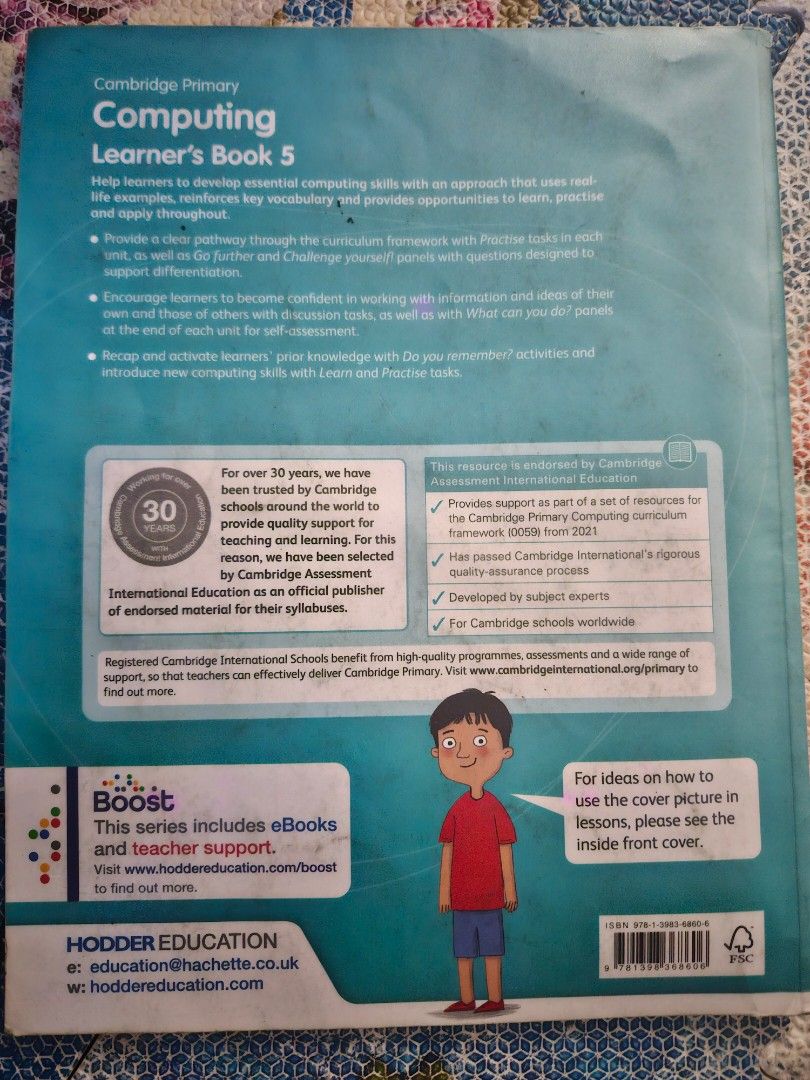 Cambridge Primary Computing Learner's Book 5, Hobbies & Toys, Books ...