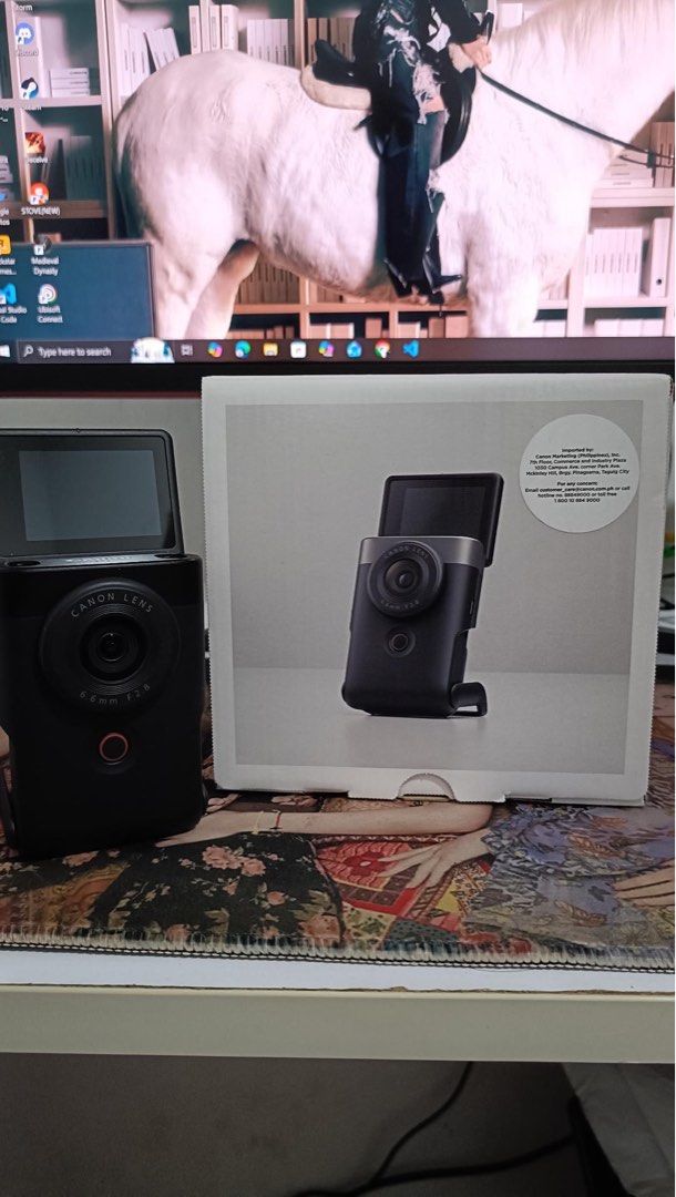 Canon Powershot V10 (Category: Cameras) located in Bacoor. Submitted by finery_ph (Listing ID 1411839790, Image 1). Description: Purchased March 2025 from Henry’s Cameras No issue, complete with box. 64GB SD Card included Perfect for vlogging, good audio output! Sample photo included in the listing. For sample videos, please send your v!b3r details so I can share!.