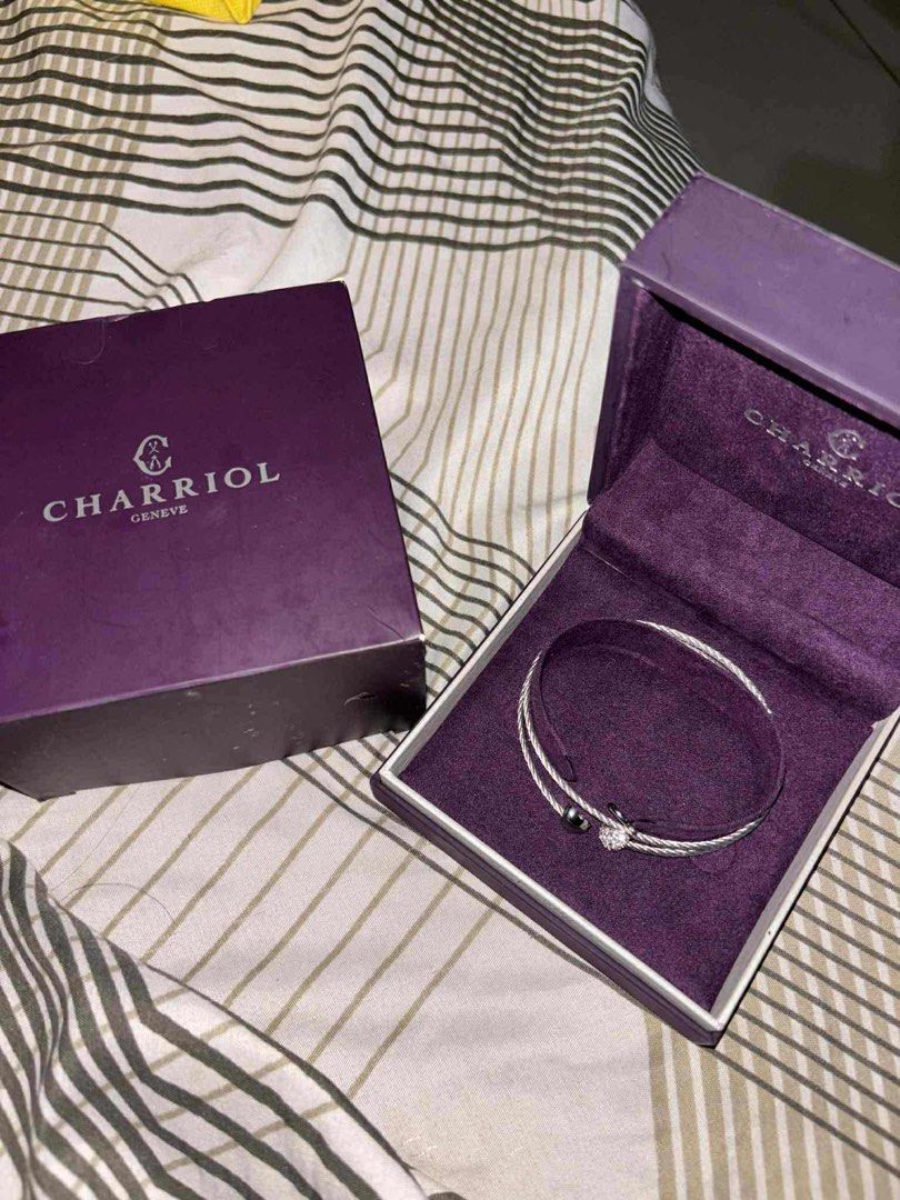 Charriol Crazy in Love Again Bangle (Category: Bracelets) located in Manila. Submitted by ddeclutterwmeeeee (Listing ID 1411948402, Image 1). Description: Original and authentic Charriol Bracelet Model: crazy in love again • Rfs: need funds • Includions: complete with box, cards and product care • With tag • Never used • Price: 14,500 (nego).