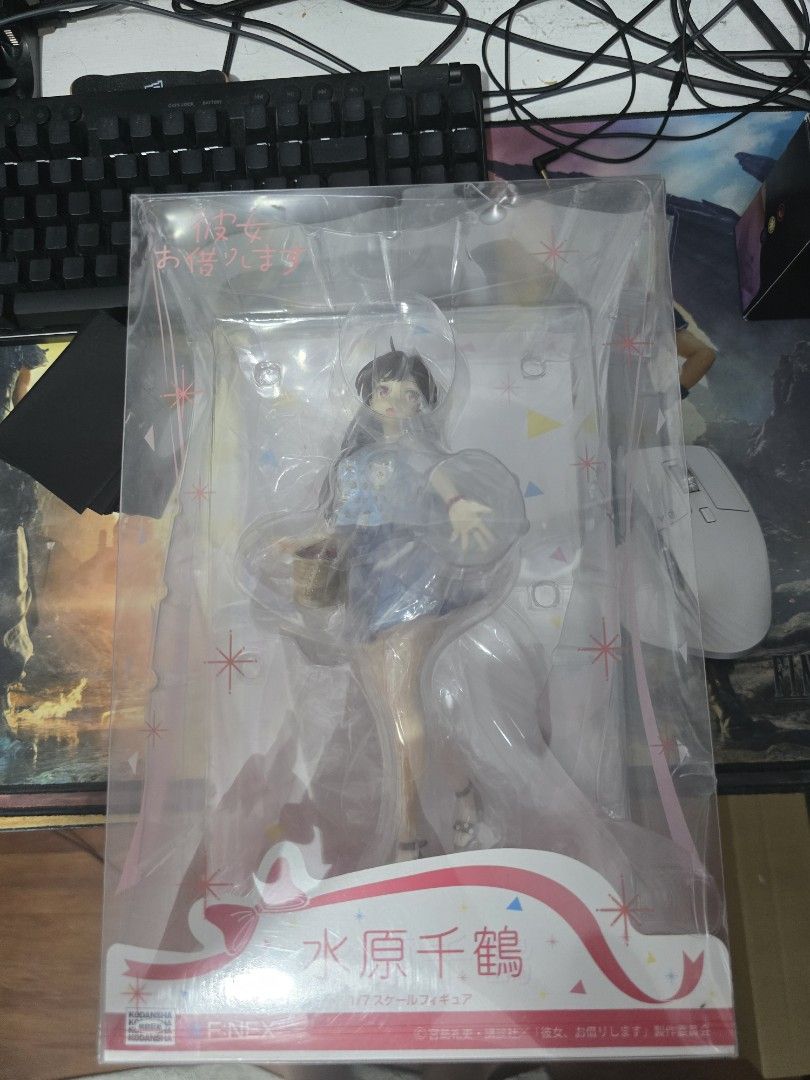 FuRyu Chizuru Ichinose Figure (Category: Designer & Blind Box Toys) located in Manila. Submitted by j_carlo_c (Listing ID 1411885124, Image 2). Description: - Furyu Chizuru Ichinose figure - Back in box, still in original packaging - Features a female character - Character is wearing a blue outfit - Box design includes Japanese text and a ribbon.