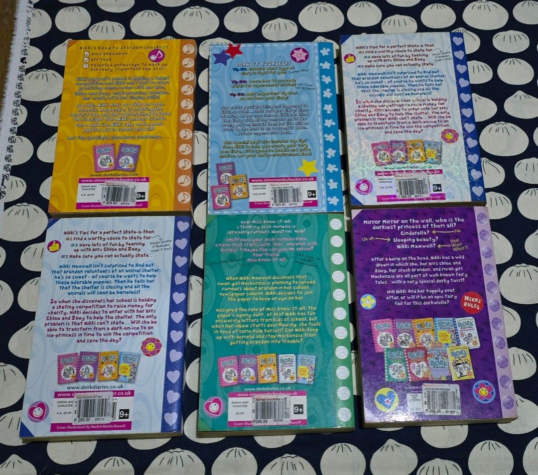 Dork Diaries Book Set (Category: Children's Books) located in Quezon City. Submitted by kirstin38614 (Listing ID 1411903182, Image 2). Description: Dork Diaries book set Includes: "Pop Star", "Skating Sensation" (2 copies), "Dear Dork","How to Dork your Diaries" and "Once Upon a Dork".