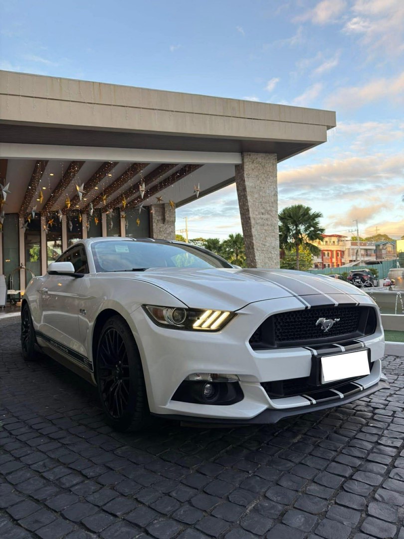 Ford Mustang GT 5.0 Auto (Category: Used Cars) located in Manila. Submitted by quality_cars (Listing ID 1411854123, Image 2). Description: FOR SALE‼️ Fresh Unit‼️ Available thru Cash or Financing✔️ 2017 Ford Mustang GT 5.0 Automatic Transmission V8 Coyote gasoline engine 24,xxx mileage (orig mileage unli scan✔️) Oxford White Original Paint 💯 Keyless entry Push Start/Stop engine Cruise Control Steering Control (normal,comfort,sport) Normal,Sport,
