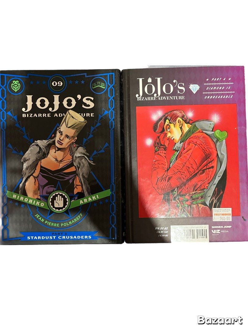 Jojo' Bizarre Adventure Bundle (can be bought individually) (Category: Comics & Manga) located in Paranaque City. Submitted by nicki.thrifts (Listing ID 1411894395, Image 1). Description: Selling my Jojo bundle! This can be bought individually, or in twos. And all three costs ₱700. You can buy it as a pack for ₱2,100, just DM me for more details :).