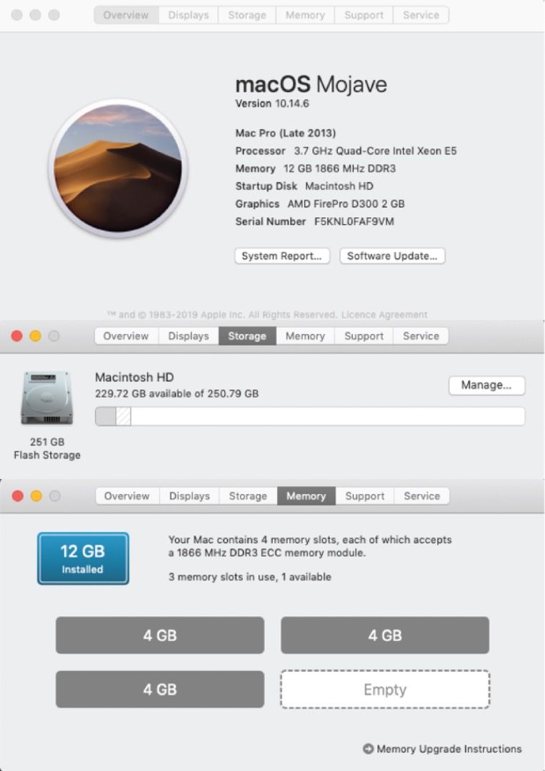 Mac Pro Late 2013 Apple MacOs MacPro65606040959234113
