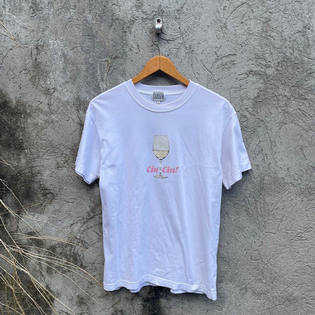 Marithe francois Girbaud shirt (Category: Luxury Apparel) located in Tarlac. Submitted by thrift2tarlac (Listing ID 1411927121, Image 1). Description: CIN CIN means CHEERS Very good condition Fresh from hongkong box Authentic / Legit 💯 Size on tag: S No issue Width: Length: Disclaimer: Color may vary due to lighting‼️ J&T courier 🚚 📍Tarlac City.