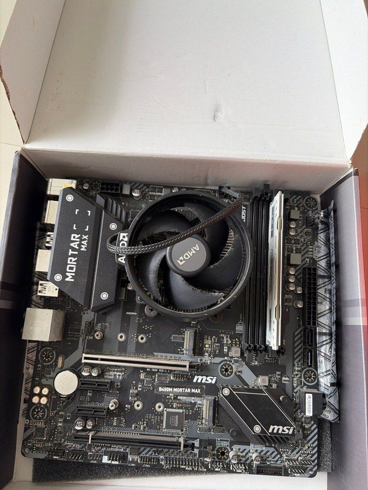 MSI B450 ryzen 3600 combo Motherboard