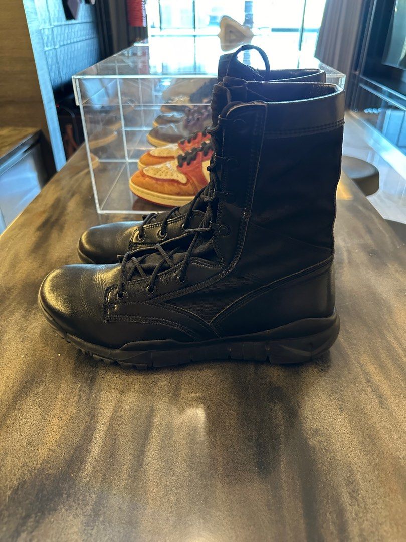 Nike SFB V1 Military Boots (Category: Boots) located in Quezon City. Submitted by raremanila (Listing ID 1411937402, Image 1). Description: - Black combat boots - Lace-up design - Light weight - wooden shoe trees +3000 php.