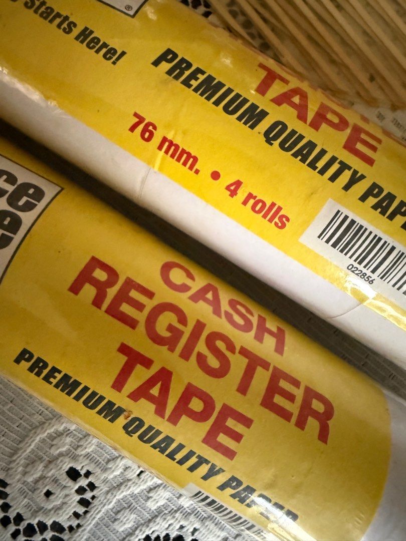 Office Warehouse Cash Register Tape (Category: Office & Business Technology) located in Taguig. Submitted by regpaj (Listing ID 1411864759, Image 1). Description: - Office Warehouse cash register tape - 76mm roll size - 8 rolls - Premium quality paper - Ready to use - Perfect for business needs.