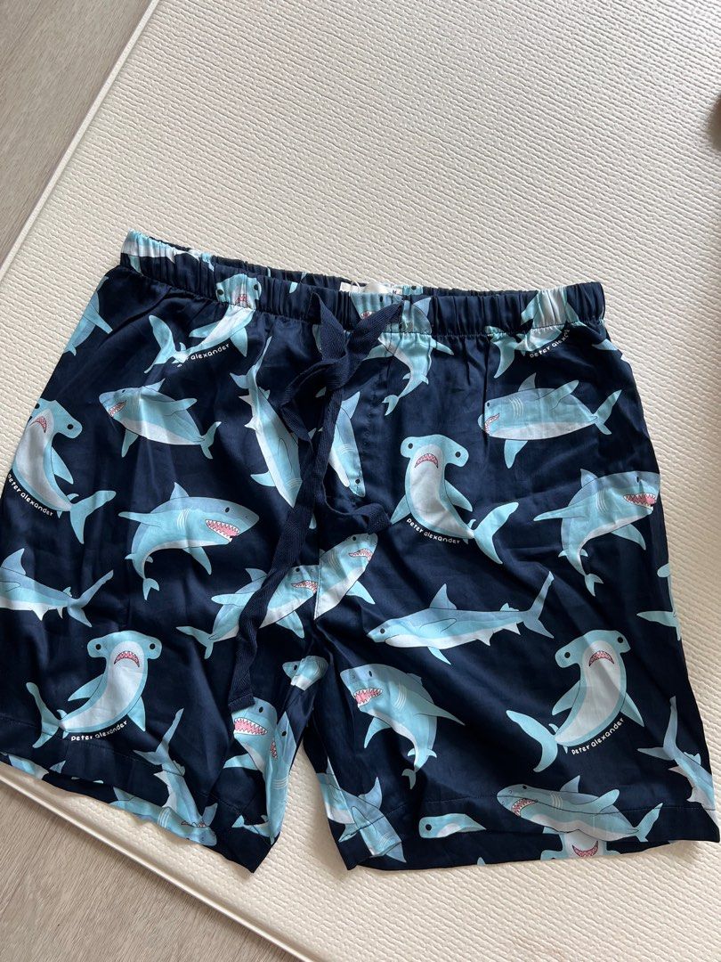 Peter Alexander Shark Print Pyjama Shorts - Size M (Category: New Undergarments & Loungewear) located in Singapore. Submitted by forever_yong (Listing ID 1411891136, Image 1). Description: - Brand new Peter Alexander pyjama shorts - Fun shark print - Designed in Australia - Comfortable material - Drawstring waist for adjustable fit - Perfect for a cozy night's sleep.