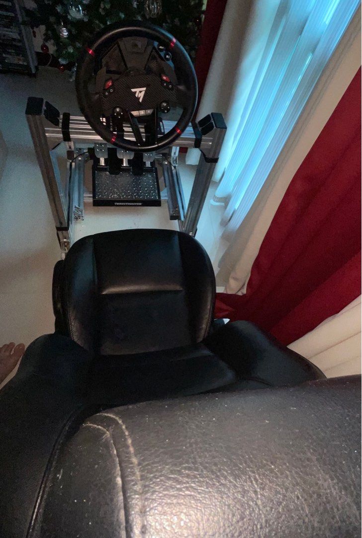 Premium Sim Racing Cockpit – T598 + T-LCM – Full Aluminum Rig, Video ...
