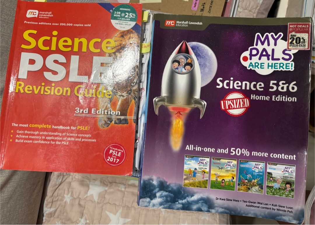 PSLE Science Revision Guides (3rd Edition) & Science 5&6, Hobbies ...