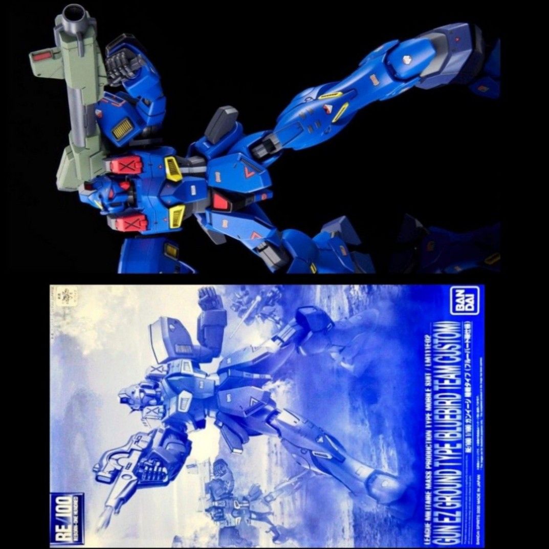 RE/100 Gun-Ez Ground Type [BLUEBIRD TEAM COLORS] / Victory Gundam