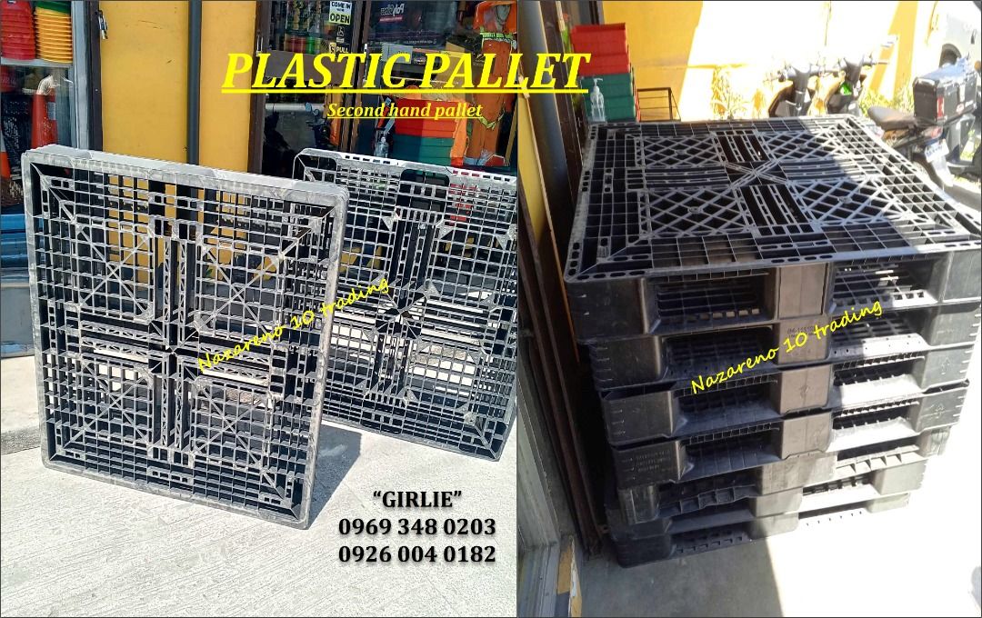 secondhand plastic pallet (Category: Looking For) located in Las Pinas. Submitted by itsmegelai.ram (Listing ID 1411837495, Image 1). Description: PLASTIC PALLET 2nd HAND PLASTIC PALLET forklift use WE ALSO HAVE > SPILL PALLET > PLASTIC ROAD BARRIER > BLUE DRUM USED * * * WE OFFER DISCOUNT IN BULK ORDER * * * Pin Location: Nazareno 10 Trading #12 General Tirona Highway Mabolo 3 Bacoor Cavite CONTACT PERSON: Look for GIRLIE 0969 348 0203 0926 004 