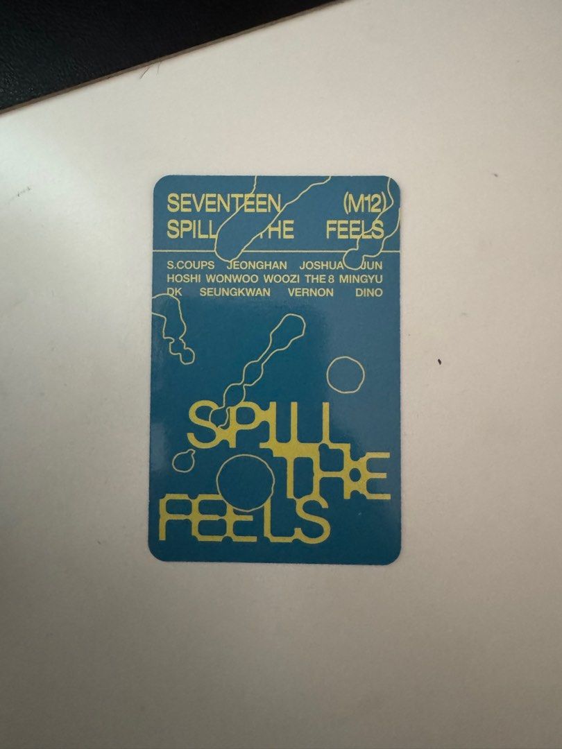 SEUNGCHEOL Spill The Feels Blue Version Photocard (Category: K-Wave Merchandise) located in Las Pinas. Submitted by katrinapr_ (Listing ID 1411845397, Image 2). Description: mop: gcash, bank transfer mod: gogo express, lalamove (to be booked by buyer).