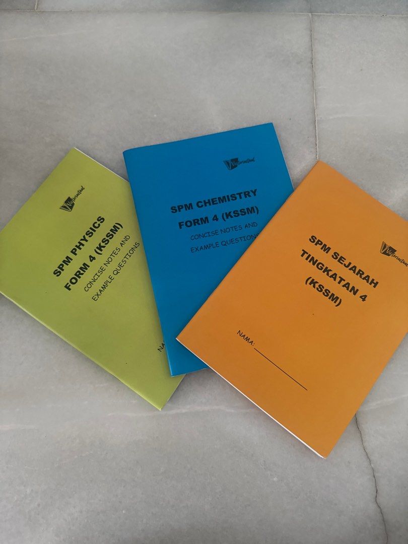 SPM Form 4 (KSSM) Notes - Physics, Chemistry, Sejarah, Hobbies & Toys ...