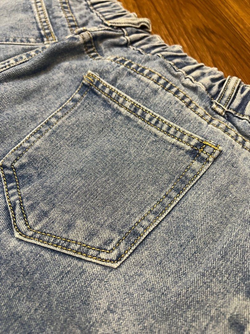 Thrifted Light Wash Denim Jeans (Category: Jeans) located in Quezon City. Submitted by inn8ing (Listing ID 1411924707, Image 3). Description: - Light Wash Distressed Denim Jeans - WYSIWYG - 30 Waist, 36 Length - Thrifted Baggy jeans - Lalamove or Grab only within Metro Manila. - Shipping shouldered by the buyer..