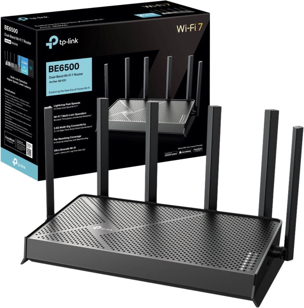 TP-Link Archer BE6500 Dual-Band Wi-Fi 7 Router, Computers & Tech, Parts ...