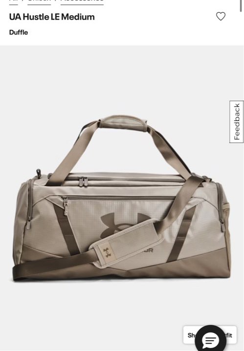 Under Armour Hustle Le Medium Duffle Bag, Sports Equipment, Other ...