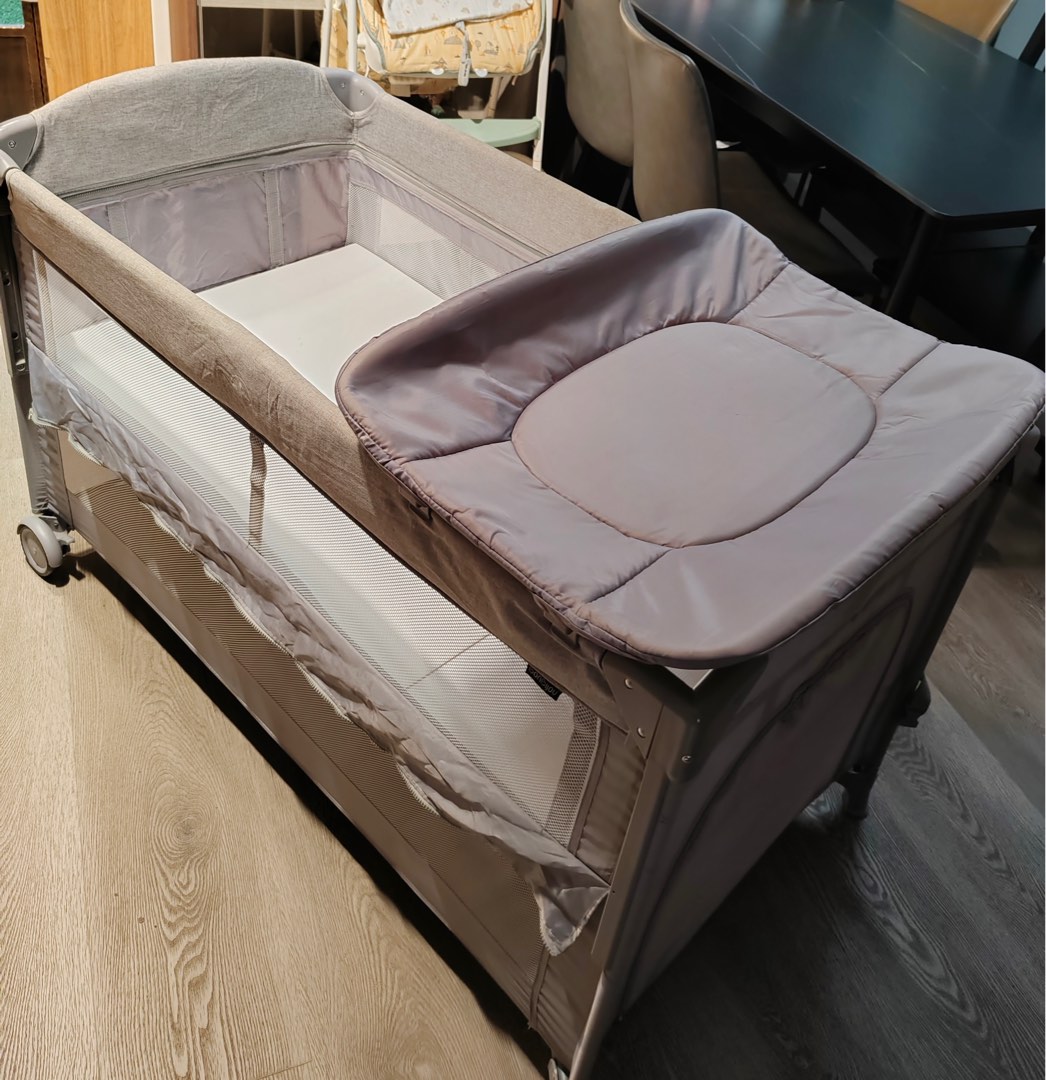 3-in-1 Co-Sleeping Baby Cot with waterproofing changing table, Babies ...