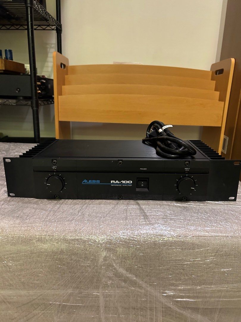 Alesis RA-100 Power Amplifier (Category: Soundbars, Speakers & Amplifiers) located in Manila. Submitted by vinyl_audio_mnl (Listing ID 1412071911, Image 1). Description: Alesis RA-100 100W/4-Ohm 75W/8-Ohm Refernce Amplifier PA Amp Rack Mounted.