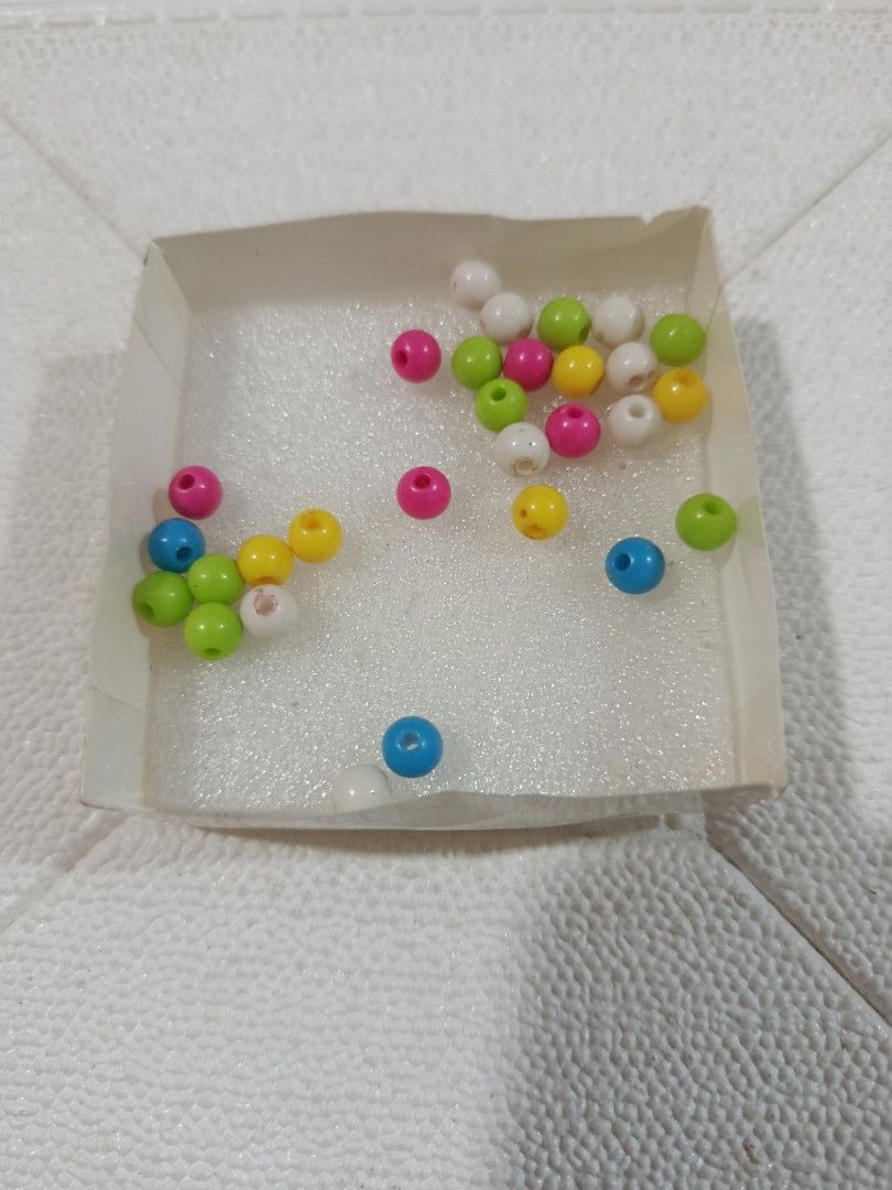 Bundle Assorted Beads for DIY Crafts (Category: Craft Supplies & Tools) located in Quezon City. Submitted by truephoenix.16cee3 (Listing ID 1412111971, Image 2). Description: - Assorted colorful beads for crafting. - Includes round beads in various colors. - Features crystal beads. - Contains flower-shaped beads. - Great for jewelry making and embellishments. - Ideal for DIY enthusiasts and crafters. -each sold separately or bundle. TAKE IT ALL f
