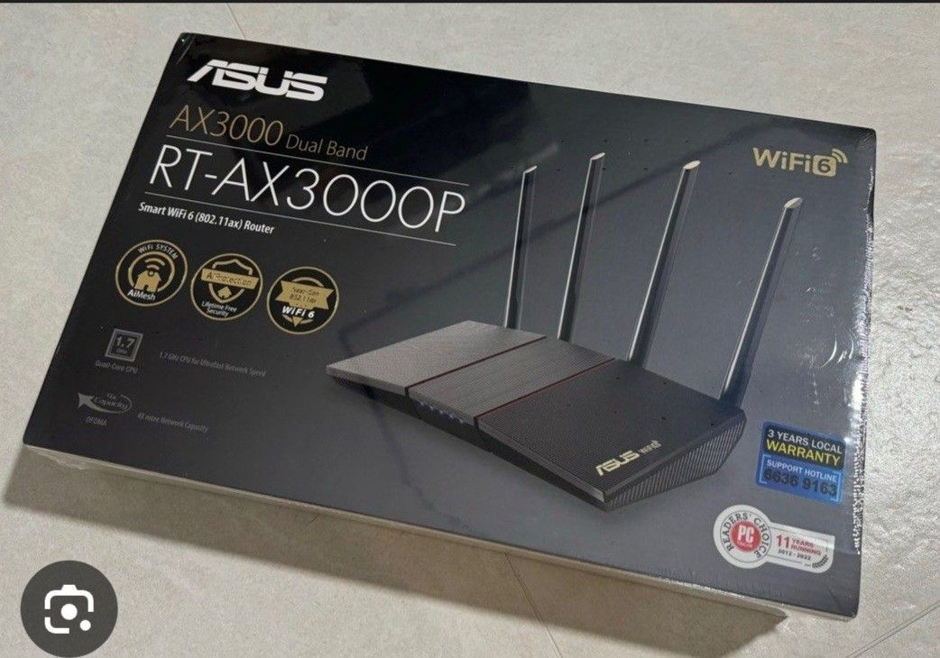 ASUS RT-AX3000P Dual Band WiFi 6 Router, Computers & Tech, Parts ...