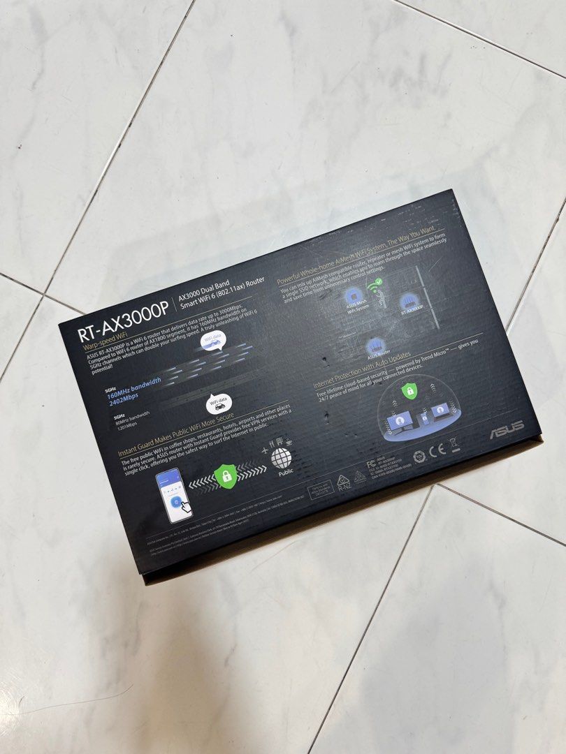ASUS RT-AX3000P Dual Band WiFi 6 Router, Computers & Tech, Parts ...