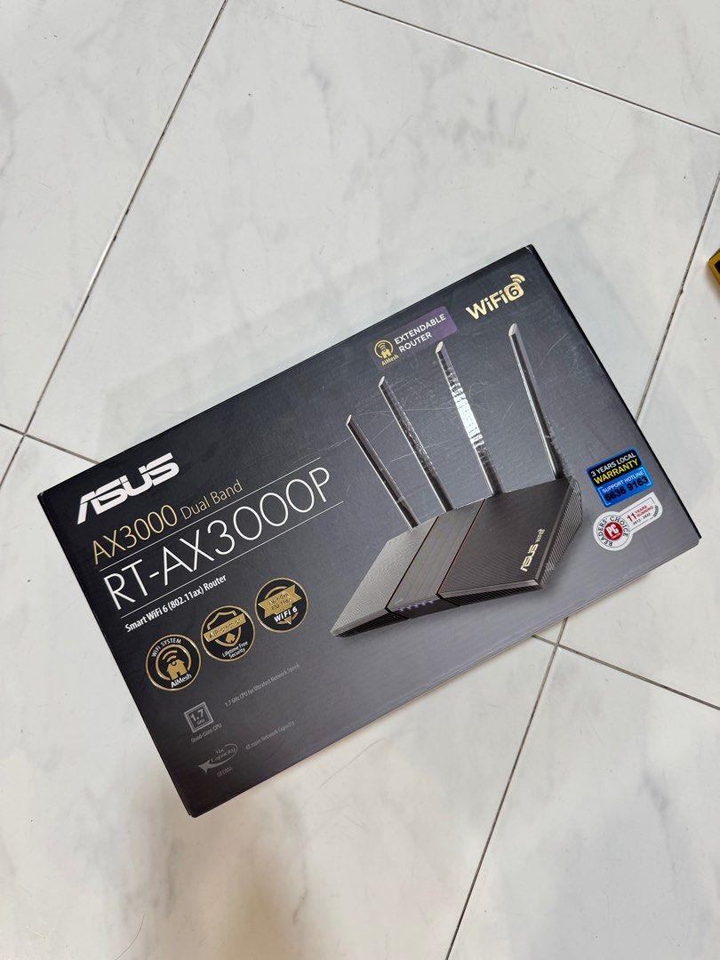 ASUS RT-AX3000P Dual Band WiFi 6 Router, Computers & Tech, Parts ...