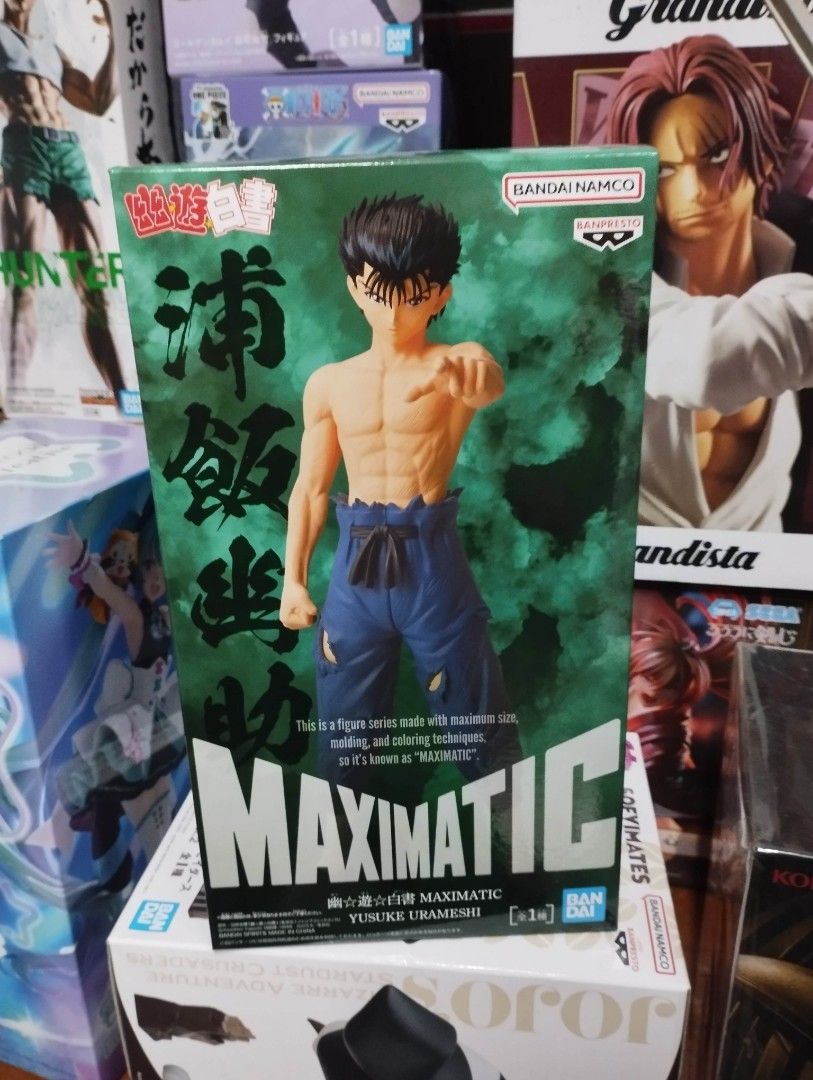 Banpresto Maximatic Ghost Fighter Eugene (Yusuke Urameshi) (Category: Figurines & Statues) located in Manila. Submitted by jmmendoza321 (Listing ID 1412067635, Image 1). Description: Banpresto Maximatic Ghost Fighter (Yu Yu Hakusho) Eugene (Yusuke Urameshi) Mint In Box Mode of Payment: GCash or COD Mode of Delivery: Lalamove or LBC Meet-up around Sampaloc, Manila Area.