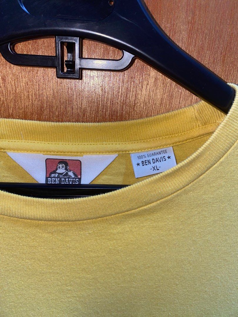 Ben Davis Pocket Tee (Category: Tshirts & Polo Shirts ) located in Pasig City. Submitted by dzeims (Listing ID 1412047870, Image 3). Description: - Excellent Condition - Color Rate: 9/10 - Size: XL on tag - Dimes: W23 x L28 - Color: Light Yellow (may vary due to lighting) - Complete Tags - No issues 🏷️ 800 + Sf 📍Pasig City.