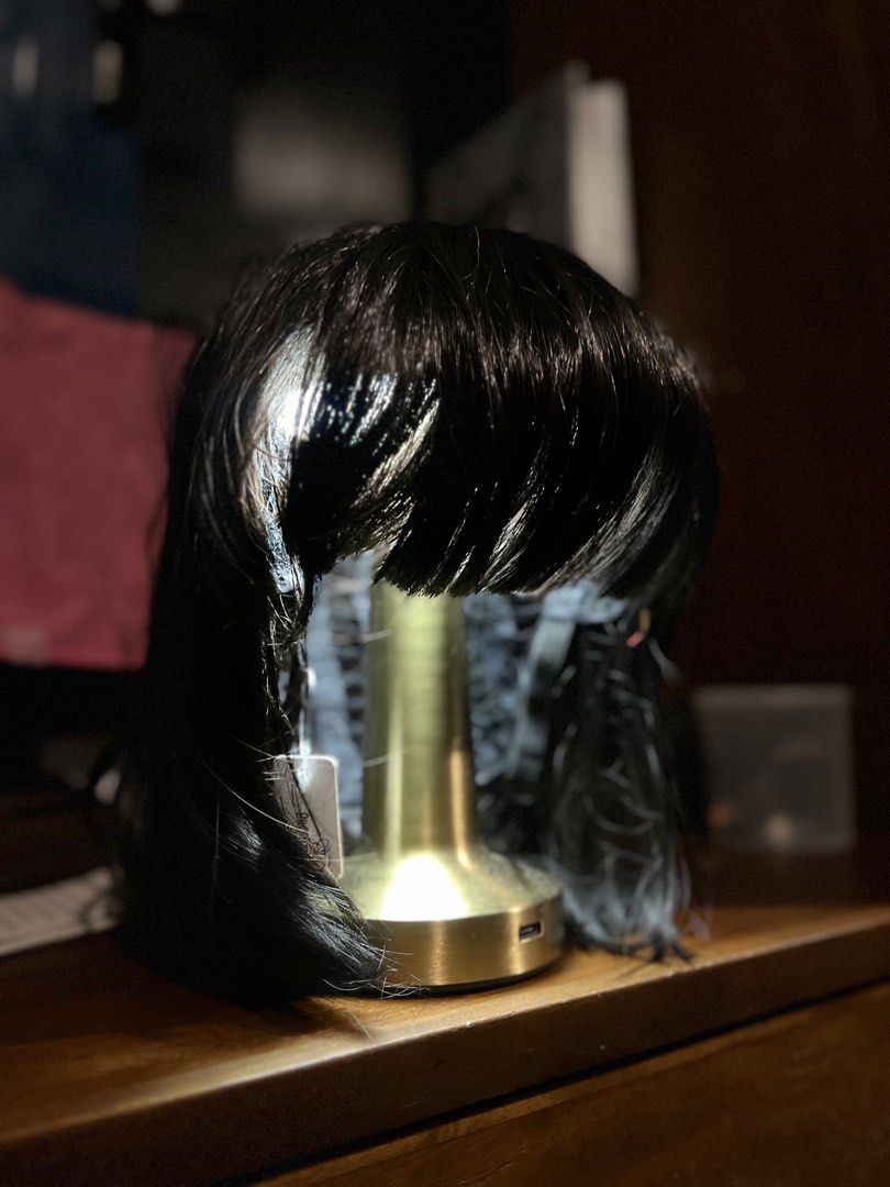 Broadway Gems Wig Bobcut Straight | Black (Category: Hair Accessories) located in Makati City. Submitted by KambyoIde (Listing ID 1412088153, Image 2). Description: - Broadway Gems black bob wig - Short, sleek bob with bangs - Goods for DORA Costume/Cosplay Wig - Used once, with original tag attached - Versatile for costumes or daily use - Original price: P899 - Bought last Dec 11, 2025 in Broadway Glorietta. - Complete package with receipt and P