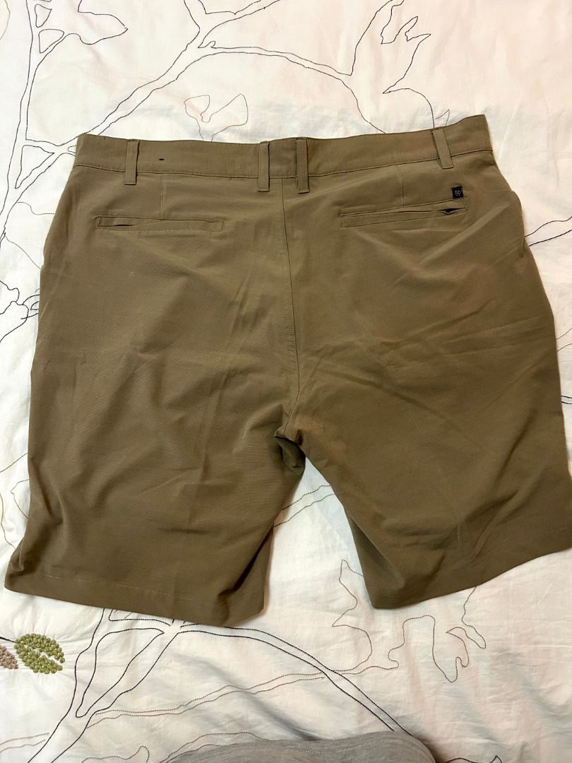 Burnside Khaki Shorts - Size 38 (Category: Shorts) located in Quezon City. Submitted by outoftheboxph (Listing ID 1412103932, Image 3). Description: - Brand: Burnside - Size: 38 - Style: Khaki shorts - Features: Button closure, multiple pockets, blue waistband lining - Material: Durable - Condition: Good - Perfect for casual wear..