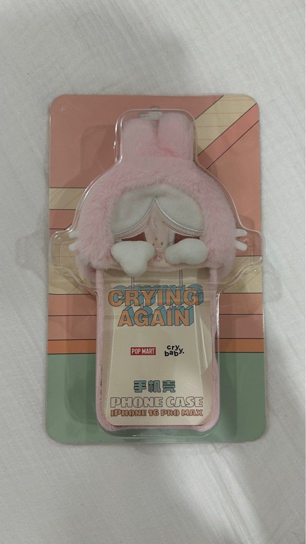 Crying Again Phone Case - iPhone 16 Pro Max (Category: Cases & Sleeves) located in Muntinlupa City. Submitted by pgba_ (Listing ID 1412068188, Image 1). Description: - For iPhone 16 Pro Max - Still brand New - Got it from popmart mysterbox.