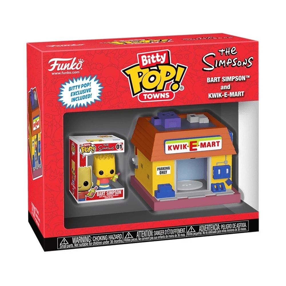[Disney x Bitty POP Towns] Funko The Simpsons Bart Simpson and Kwik E ...