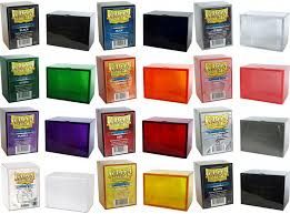 Dragon Shield Deck Boxes (Category: Card Boxes & Cases) located in Mandaluyong City. Submitted by matthewcajudo (Listing ID 1412117251, Image 2). Description: - Dragon Shield Deck Boxes - Available colors: - Green - Orange - Blue - Yellow - Brown (rare): 400 - Purple - Black - Grey - Gold - White - Red - Pink (sealed): 350 - SOLD Discounts if taking multiple.
