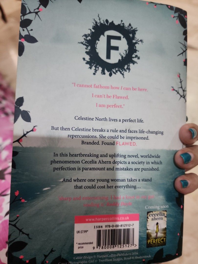 Flawed by Cecelia Ahern (Category: Storybooks) located in Manila. Submitted by CheapyBookshop (Listing ID 1411976012, Image 2). Description: Copy of "Flawed" by Cecelia Ahern. The book is a young adult debut novel. It features a story about a young woman who breaks a rule and faces life-changing repercussions. The book is in English..