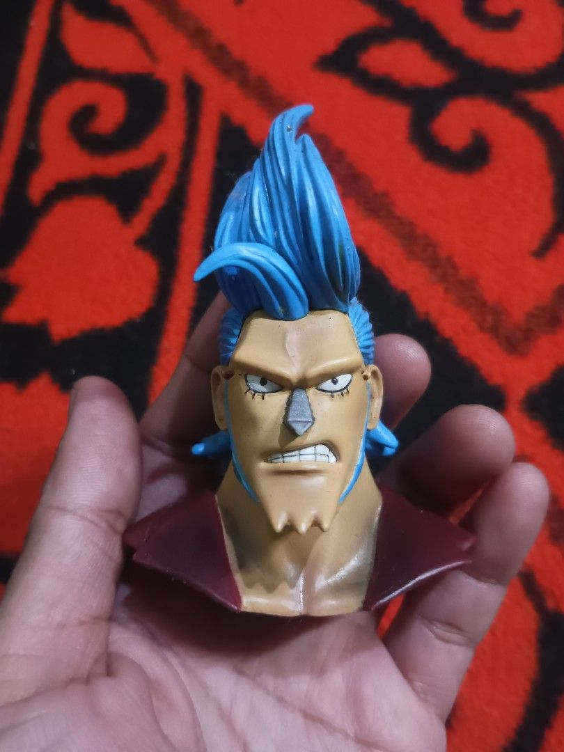 Franky Classic OnePiece head bust figurine (Category: Figurines & Statues) located in Quezon City. Submitted by markgolveo (Listing ID 1412114824, Image 2). Description: Franky Classic OnePiece head bust figurine missing glasses.