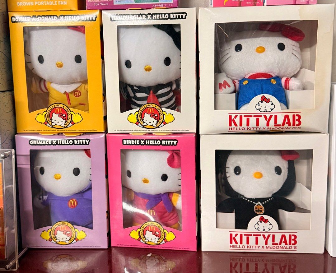 Hello kitty Mcdonald *全走$300* kittylab 公仔限定經典珍藏, 興趣及遊戲, 玩具& 遊戲類- Carousell