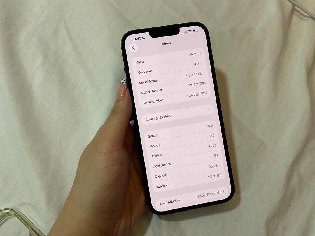 iphone 14 plus 256 gb (Category: iPhone 14 Series) located in Quezon City. Submitted by mailseanne (Listing ID 1412046130, Image 3). Description: └➤ #0312sellse。🗯 ─────┐ ˚ ༘♡ wts • lfb 𐚱 iphone 14 plus 256gb ▭ cubao, qc ▭ 26,000 ▭ good condi ▭ 81% BH ▭ NTC Variant pls help rt! t. wts lfb ph blackpink bts seventeen jungkook jennie rosie jisoo lisa.