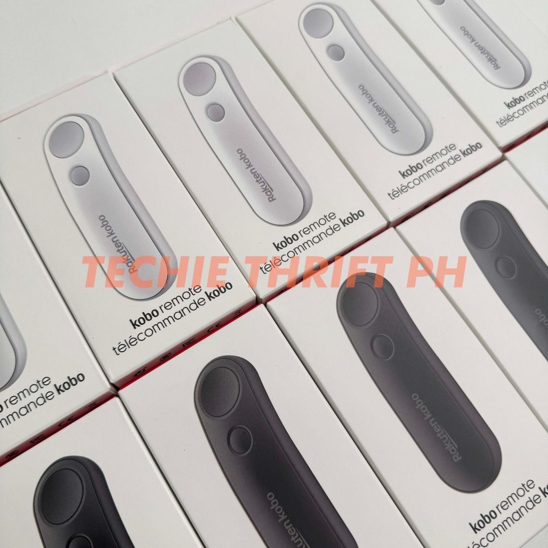 Kobo Remote Page Turner (White and Black) (Category: Other Gadgets) located in Quezon City. Submitted by jerreyess (Listing ID 1412074814, Image 3). Description: Kobo Remote (Compatible with Kobo Clara 2E, Kobo Clara BW, Kobo Clara Colour, Kobo Libra 2, Kobo Libra Colour, Kobo Sage, Kobo Elipsa, and Kobo Elipsa 2E.) WHITE AND BLACK AVAILABLE ✨BRAND NEW 💯 AUTHENTIC SPECS: ✔️Enjoy effortless page-turning without lifting a finger, so you can read c