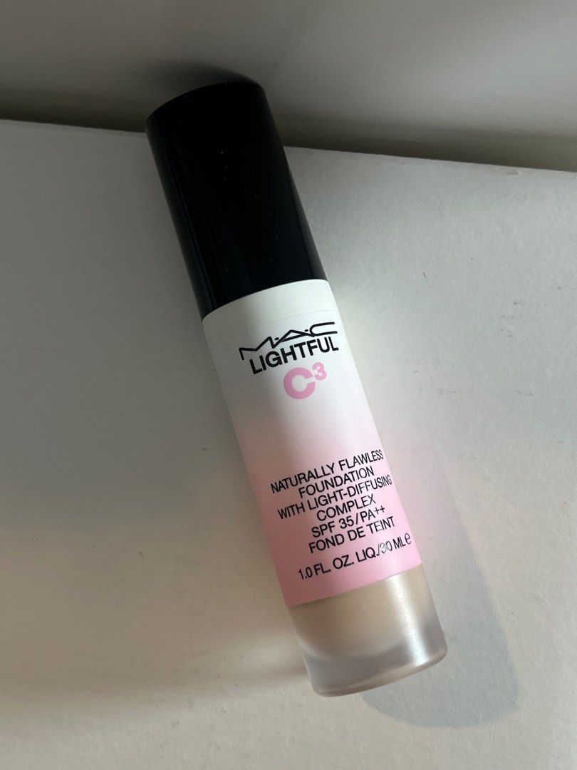 MAC Lightful C3 Foundation (Category: Makeup) located in Manila. Submitted by randomcollectives (Listing ID 1412108817, Image 1). Description: Used only once. RFS: major decluttering Original price is ₱2,600 online/ in-store MOP: GCASH, BDO, BPI Delivery via Grab / Lalamove ONLY (to be shouldered by customer) NO MEETUPS. NO LOW BALLERS..