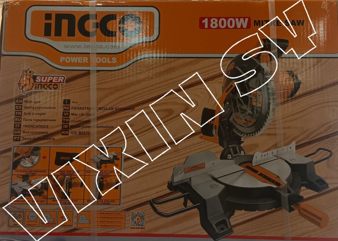 MT2S18002 ING MITRE SAW AND TABLE SAW (Category: Construction Tools & Equipment) located in Manila. Submitted by trendphile (Listing ID 1412041455, Image 1). Description: Voltage:220-240V~50/60Hz Input power:1800W No-load speed:3600rpm Blade size:305mmx30mm Table Size:310mmx480mm Max.cutting capacity(Table saw model):58mm Max.cutting capacity(Mitre saw model): Mitre/Bevel:HeightxWidth 0°/0°:90mmx305mm 0°/45°:60mmx305mm 45°(left/right)/0°:90mmx215