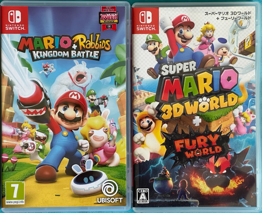 Nintendo Switch Games - Mario + Rabbids Kingdom Battle, Super Mario 3D ...