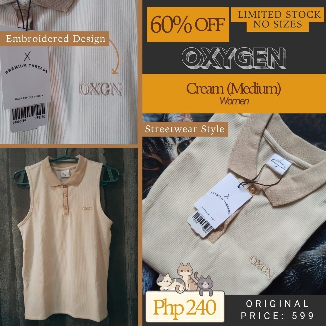 Oxygen Branded Shirts (Discounted) - Free Sizes (Category: Tshirts & Polo Shirts ) located in Binan City. Submitted by items_discount (Listing ID 1412012958, Image 2). Description: Oxygen Branded Shirts (Discounted) - Free Sizes ⚠️ Limited Stock ⚠️ Have wrinkles from being folded 💬 Chat lang po for questions. 🛍️ Check out niyo po my listing for other products. 🆓 Small random freebie/s included. 📌 Key Features: ✔️ Authentic Oxygen Brand Shirts