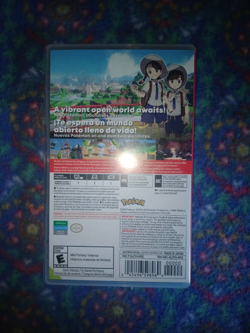 Pokemon Violet (Category: Nintendo) located in La Trinidad. Submitted by toshi_surplus (Listing ID 1411993477, Image 3). Description: Accepting Reasonable offers.