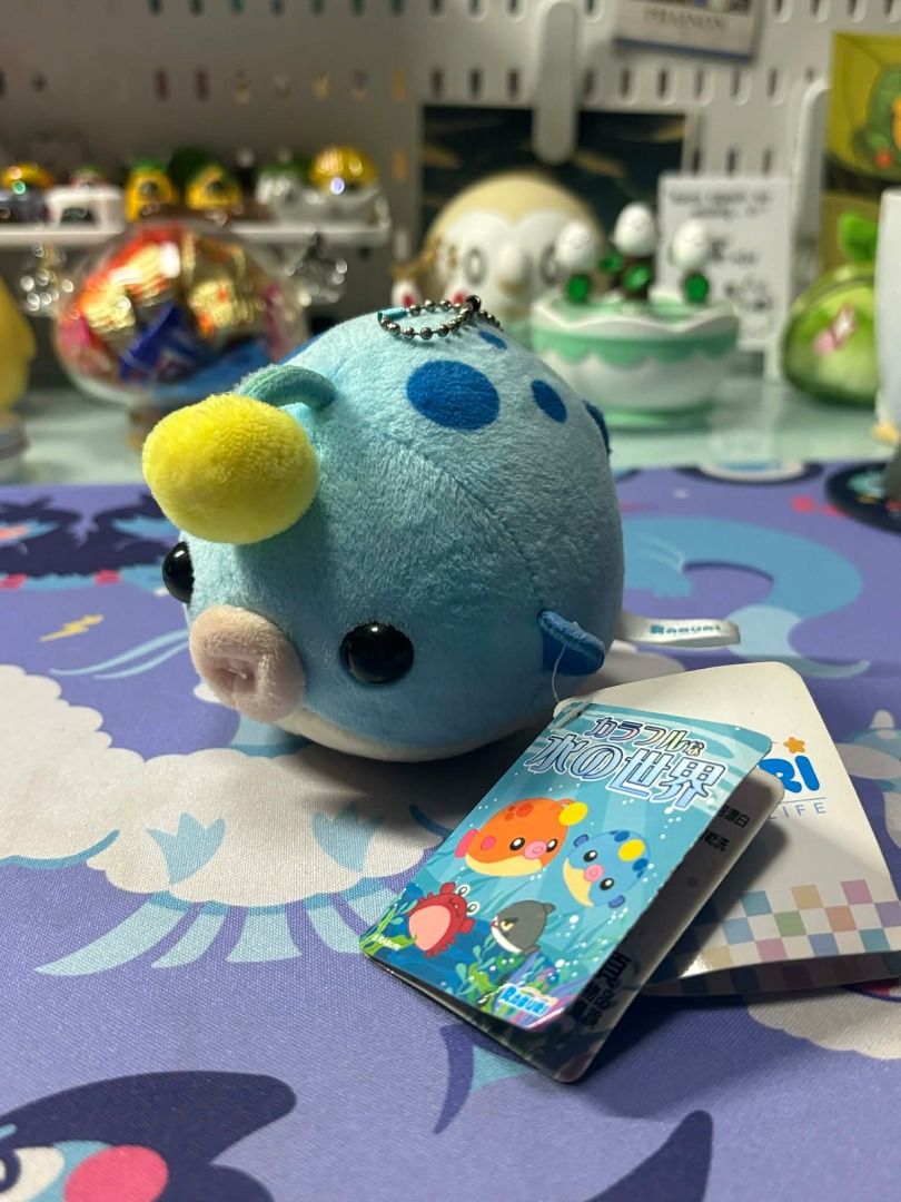 Raburi Puffer Fish Plush Keychain (Category: Plushies & Soft Toys) located in Manila. Submitted by byulbit.market (Listing ID 1412020913, Image 1). Description: Brand: Raburi Puffer Fish 🧸 Good condition, clear paper tag 🧸 Payment: Gcash, Maya, Bank Transfer (BDO/BPI/GoTyme/Maribank) 🧸 Delivery (📍Cainta, Rizal): J&T Express, GogoExpress, Lalamove or Grab.