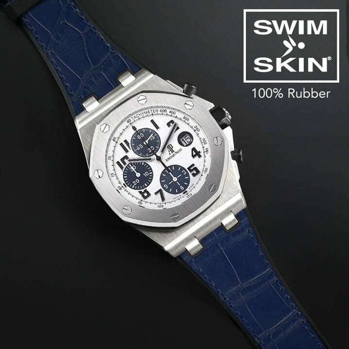 rubberb rubber b ap roo royal oak offshore 42 42mm Blue Strap for ...